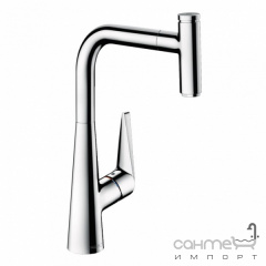 Змішувач для кухні з витяжним виливом Hansgrohe Talis Select M51 Eco 72826000 хром Одеса