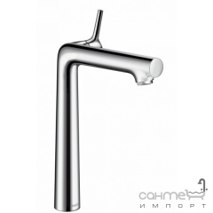 Высокий смеситель для раковины со сливным гарнитуром Hansgrohe Talis S 72115000 Хром Харків