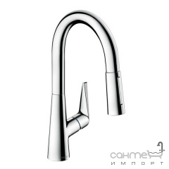 Смеситель для кухни с выдвижным душем Hansgrohe Talis S 72815000 хром Одесса