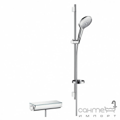 Душовий гарнітур з термостатом Hansgrohe Raindance Select 150 Combi 0,90 м 1/2 27037400 білий/хром Житомир