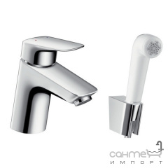 Смеситель для раковины с гигиеническим душем Hansgrohe Logis 71290000 Хром Ізюм