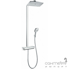 Термостат для душу з душовою колоною та верхнім душем Hansgrohe Raindance Select E 27286000 Хром Київ