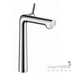 Высокий смеситель для раковины со сливным гарнитуром Hansgrohe Talis S 72115000 Хром Фастів