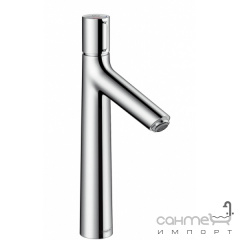 Нажимной смеситель для раковины высокий со сливным устройством Hansgrohe Talis Select S 72044000 Хром Харків