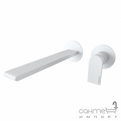 Смеситель для раковины скрытого монтажа Bugnatese Simple SIMOP6646 bianco матовый белый Миколаїв