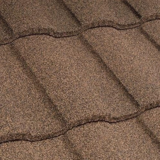 Композитная черепица Metrotile Metro Roman 1290х415 мм coffee