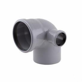 Коліно каналізаційне з відведенням TA Sewage 110х110х50 90°