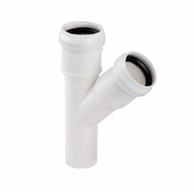 Трійник каналізаційний TA Sewage 32 45°