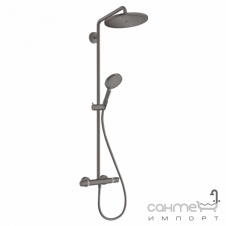 Душова стійка із термостатом Hansgrohe Raindance Croma Select S 280 EcoSmart 26891340 чорний браш
