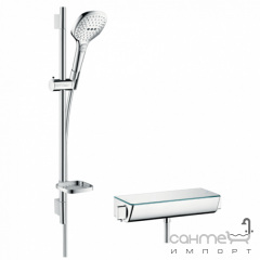 Смеситель-термостат с душевым гарнитуром Hansgrohe Raindance Select E 27038000 хром Тернопіль
