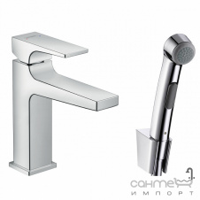 Смеситель для раковины с гигиеническим душем Hansgrohe Metropol 32522000 хром