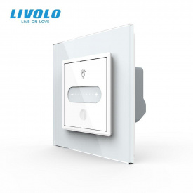 Умный сенсорный проходной диммер белый ZigBee Livolo (VL-C7FC1SDZ-2WP)