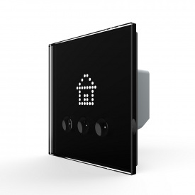 Вимикач сценаріїв чорний Livolo (VL-C703Z1-2BG)