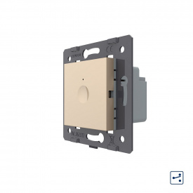 Механізм сенсорний прохідний вимикач Sense 1 сенсор золото Livolo (782000313)