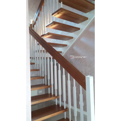 Изготовление деревянных лестниц в дом без использования металлического каркаса Винница