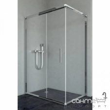 Прямоугольная душевая кабина Veronis Minnesota 1200x900 профиль хром, прозрачное стекло