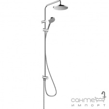 Душова стійка без змішувача Hansgrohe Vernis Blend 200 1jet reno EcoSmart 26099000 хром