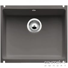 Керамическая кухонная мойка Blanco Subline PuraPlus 375-U 516042+клапан-автомат, глянцевый белый