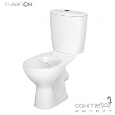 Унітаз-компакт безободковий із сидінням дюропласт soft-close Cersanit CleanOn Compact 616 Arteco 011 3/5 New