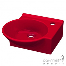 Раковина Idevit Myra Mini 0201-0365-08 красная, правосторонняя