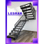 Металлические лестницы прочные с поворотом металлокаркас Legran Иршава