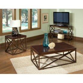 Кофейный журнальный столик в стиле LOFT (NS-636)