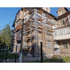 Фасадные леса рамные комплектация 14 х 15 (м) Стандарт Ирпень