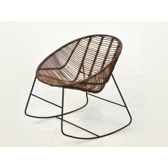 Плетене крісло Ескадо CRUZO натуральний коричневий ротанг (kr08210) Луцьк