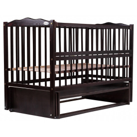 Кровать Babyroom Веселка маятник, откидной бок бук венге (hub_4uysuk)