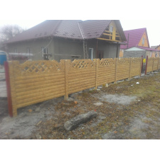 євро паркан бетонний колода бук бурштин