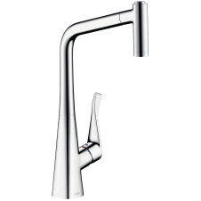 HANSGROHE Metris Steel Optic Смеситель для кухни, однорычажный