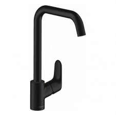 HANSGROHE FOCUS M41 смеситель для кухни 260, однорычажный, ½’, цвет покрытия черный матовый