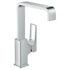 HANSGROHE METROPOL смеситель для умывальника, однорычажный с донным клапаном push-open, хром, с рукояткой-петлей