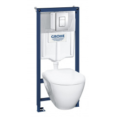 GROHE SOLIDO Perfect набор 4в1 инстал 38772001 подвесным унитазом 52,0x35,5 в компл с сидением Soft-close Чернігів