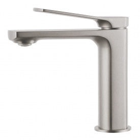 VOLLE SOLO смеситель для умывальника, 26мм, cepillado níquel