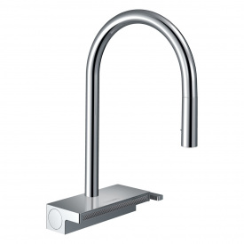 HANSGROHE AQUNO SELECT M81 смеситель для кухни 170, однорычажный, с выдвижным душем, 3jet, sBox, хром