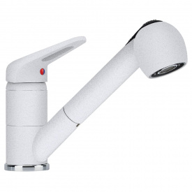 Смеситель для кухни Franke Novara Plus Pull Out белый