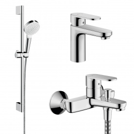 HANSGROHE VERNIS BLEND набор смесителей для ванны раковина 70 (71550000+71440000+26533400)
