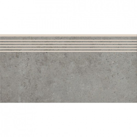 Керамогранитная плитка для ступеней Cersanit Highbrook Grey Steptread 29,8х59,8 см