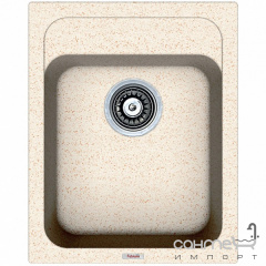 Гранитная кухонная мойка Fabiano Classic 40x50 Titanium серый Черкаси
