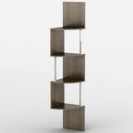 Полка навесная Тиса Мебель Аудио с Трубами Венге