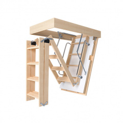 Чердачная лестница Bukwood Double Luxe Long 120х90 см Камень-Каширский