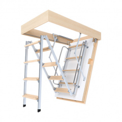 Чердачная лестница Bukwood Double Luxe Metal ST 110х90 см Первомайск