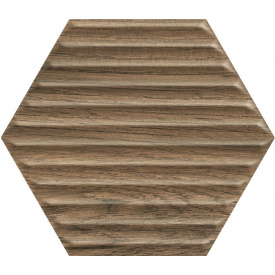 Керамическая плитка Paradyz Serene Brown Heksagon Struktura Sciana G1 19,8х17,1 см