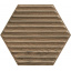 Керамическая плитка Paradyz Serene Brown Heksagon Struktura Sciana G1 19,8х17,1 см Київ