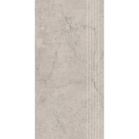 Плитка для сходів Paradyz Sunnydust Light Grys Stopnica Prosta Nacinana Mat. G1 29,8 х59, 8 см