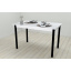 Стол кухонный Ferrum-decor Бенита 75x120x70 Черный ДСП Белое 32мм (BEN0008) Киев