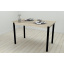 Стол кухонный Ferrum-decor Бенита 75x120x80 Черный ДСП Сонома 32мм (BEN0018) Сумы