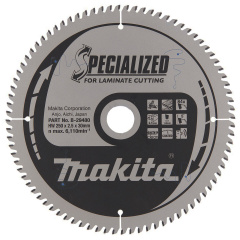 Пильный диск Makita TCT для ламината 250х30х84T (B-29480) Киев