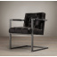 Мягкое кресло на металлическом каркасе JecksonLoft Босс Эко-кожа Черный 045 Балаклія